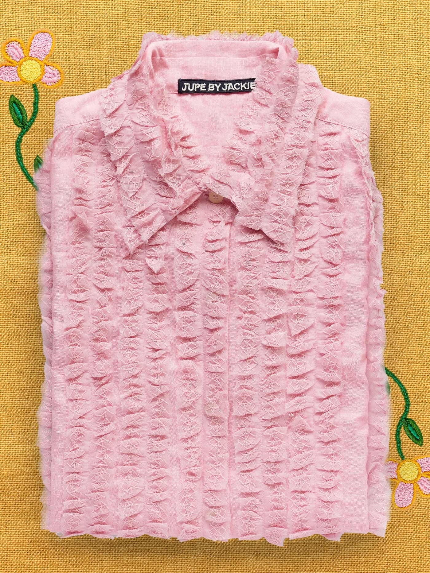 Gremille Pink fine linen shirt