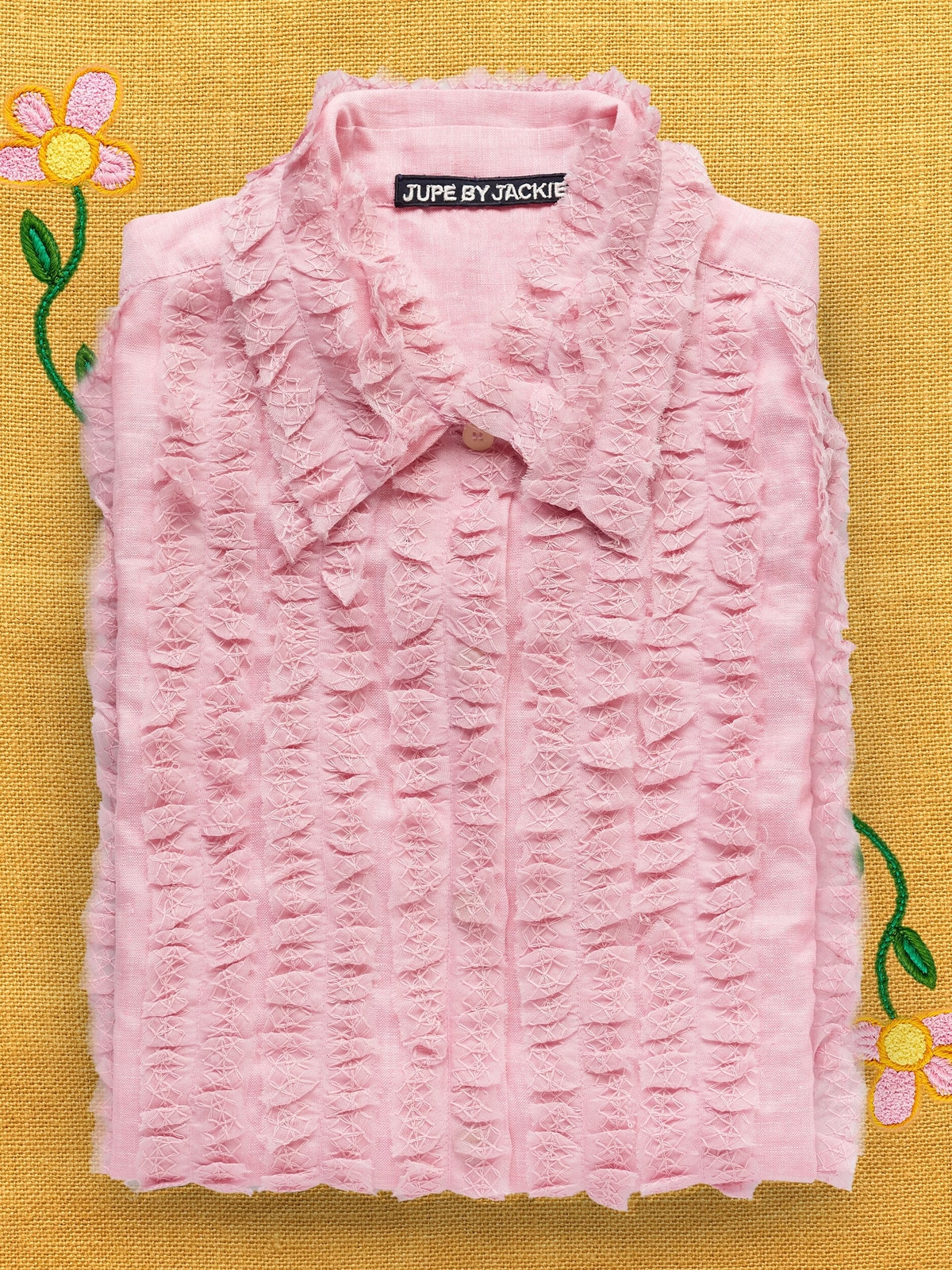 Gremille Pink fine linen shirt