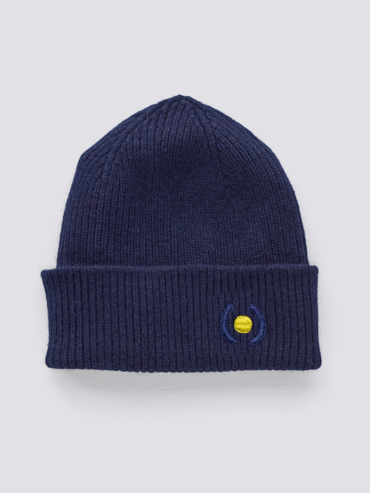 Yellow Dot on Navy