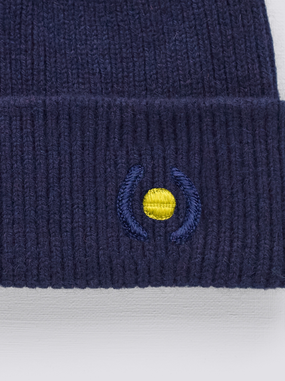 Yellow Dot on Navy